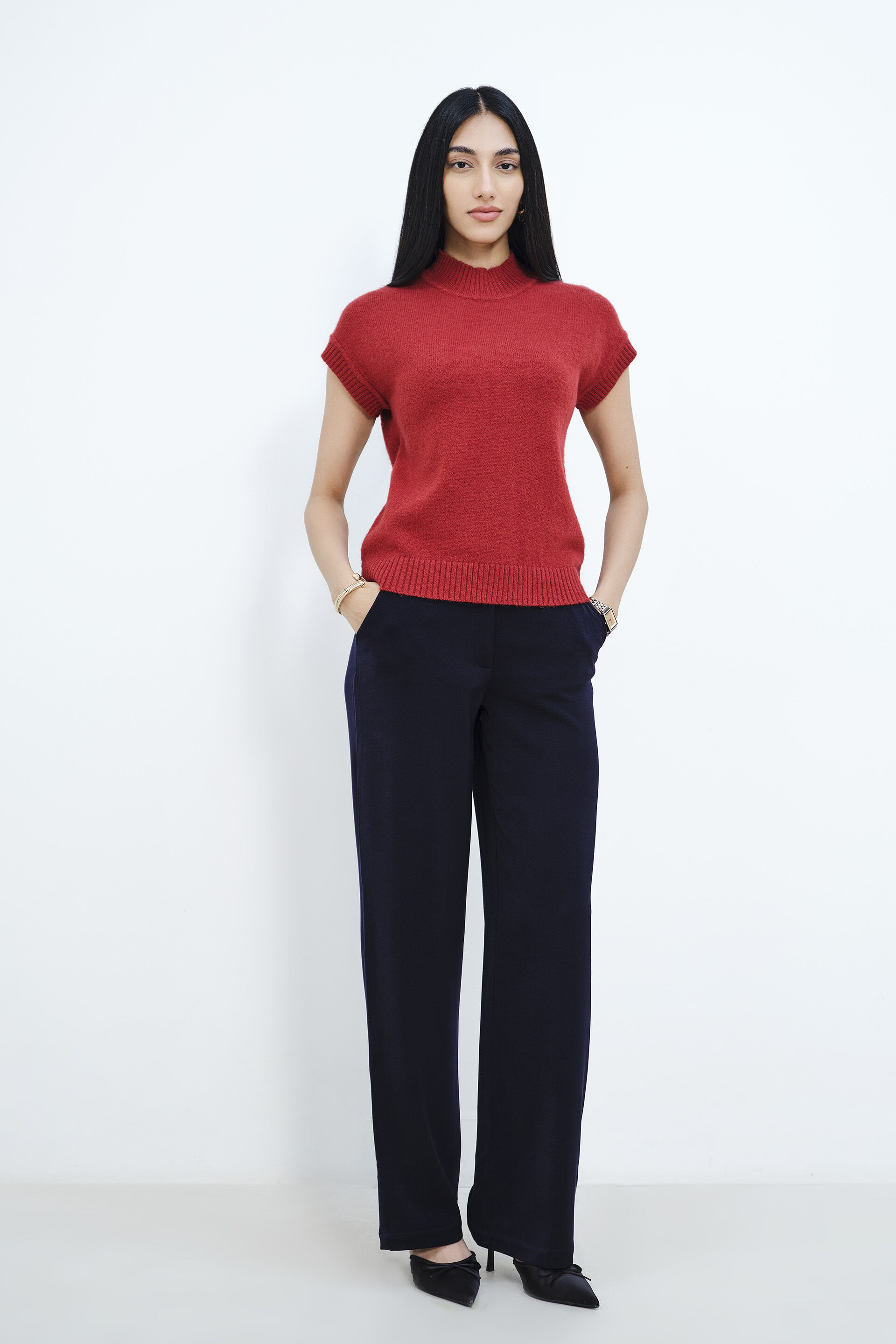 Astro Dust Short Sleeves Sweater, Rust, image 2